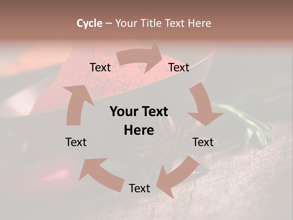 Cinnamon Color Food PowerPoint Template
