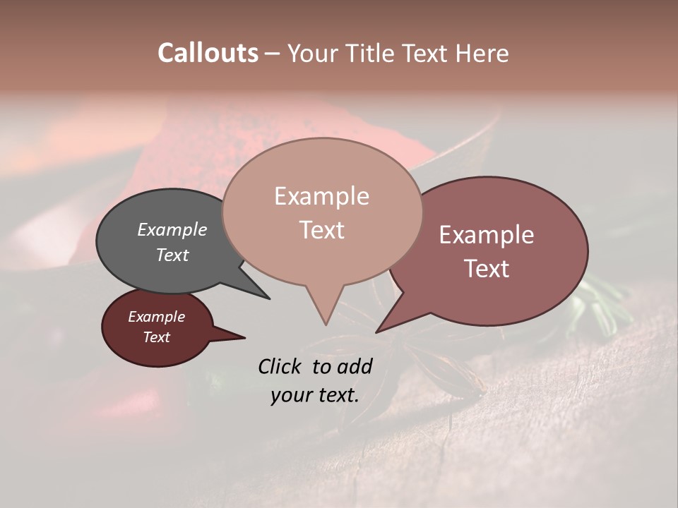 Cinnamon Color Food PowerPoint Template