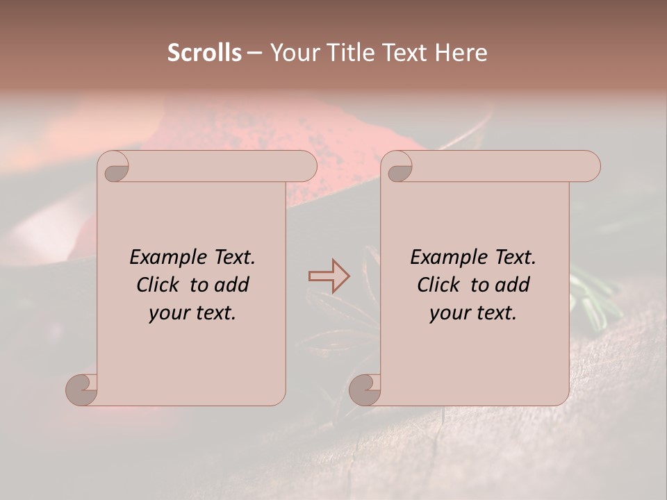 Cinnamon Color Food PowerPoint Template