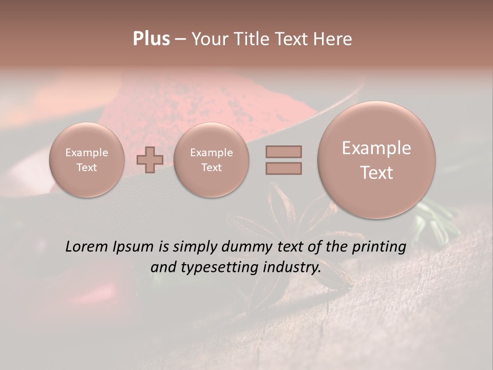 Cinnamon Color Food PowerPoint Template