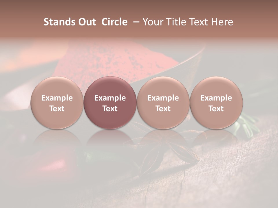 Cinnamon Color Food PowerPoint Template