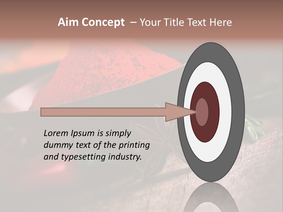 Cinnamon Color Food PowerPoint Template