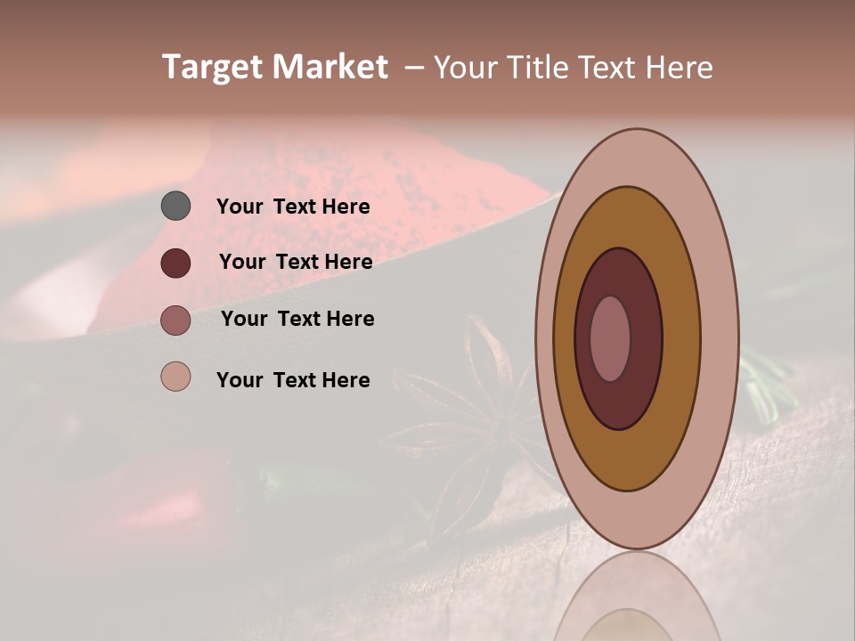 Cinnamon Color Food PowerPoint Template