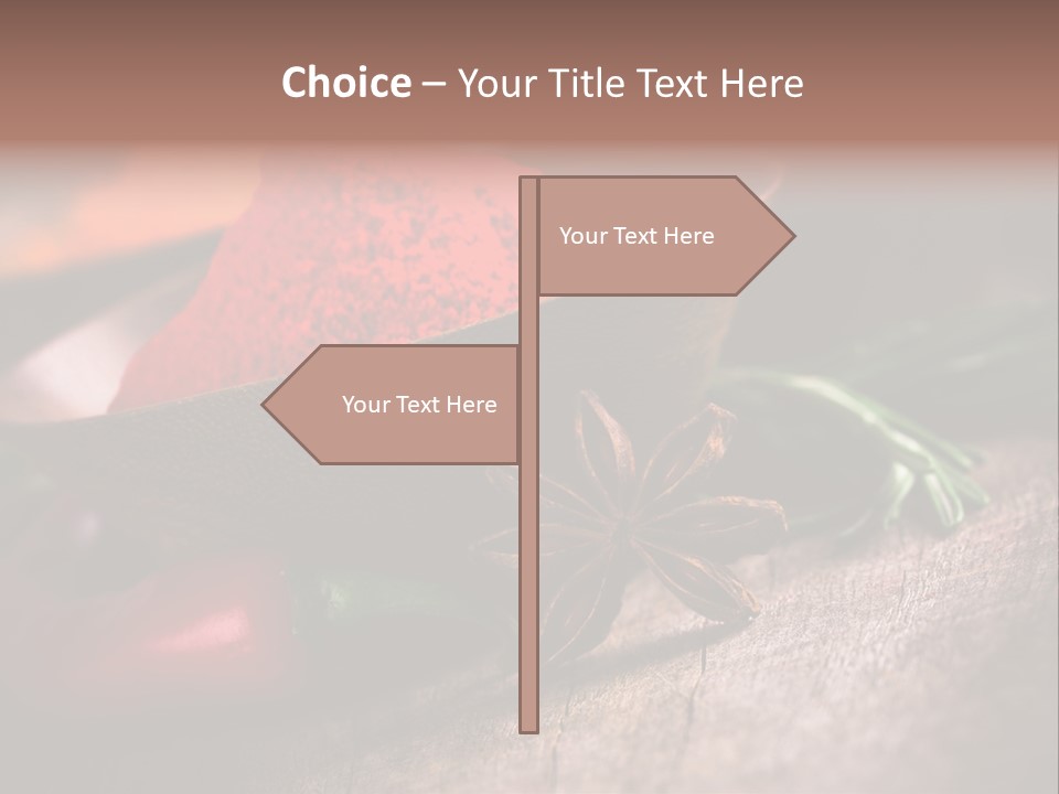 Cinnamon Color Food PowerPoint Template