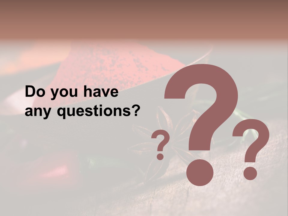 Cinnamon Color Food PowerPoint Template