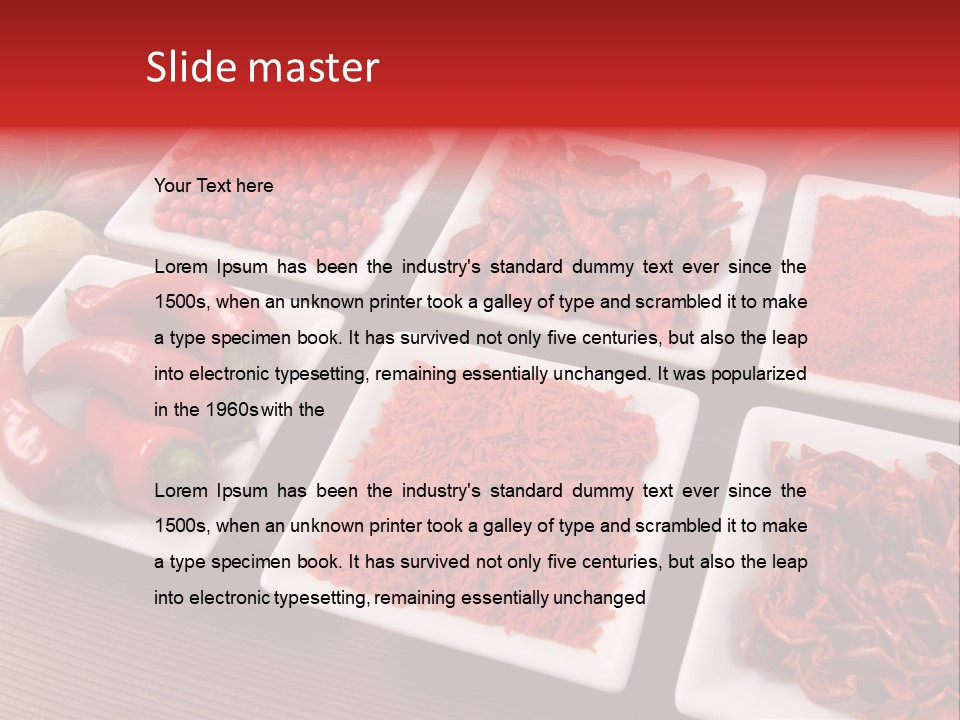 Pepper Composition Peppers PowerPoint Template