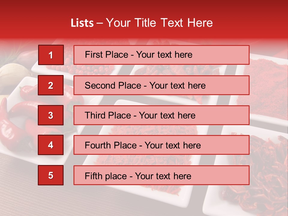 Pepper Composition Peppers PowerPoint Template