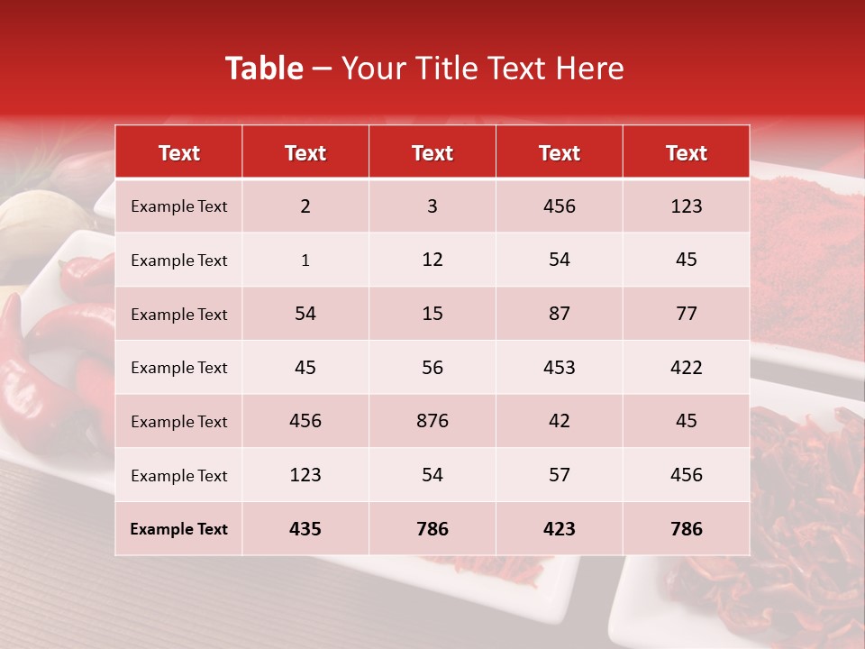 Pepper Composition Peppers PowerPoint Template