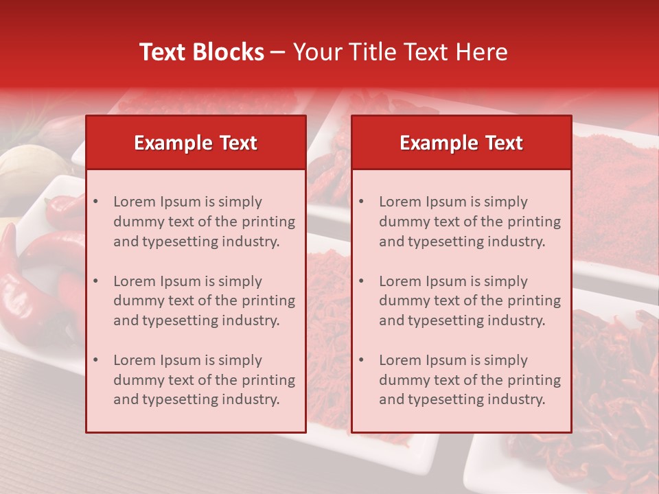 Pepper Composition Peppers PowerPoint Template