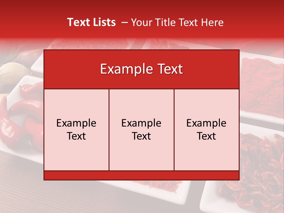 Pepper Composition Peppers PowerPoint Template