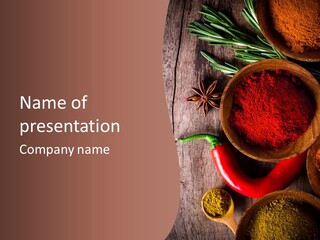 Spice Allspice Bio PowerPoint Template