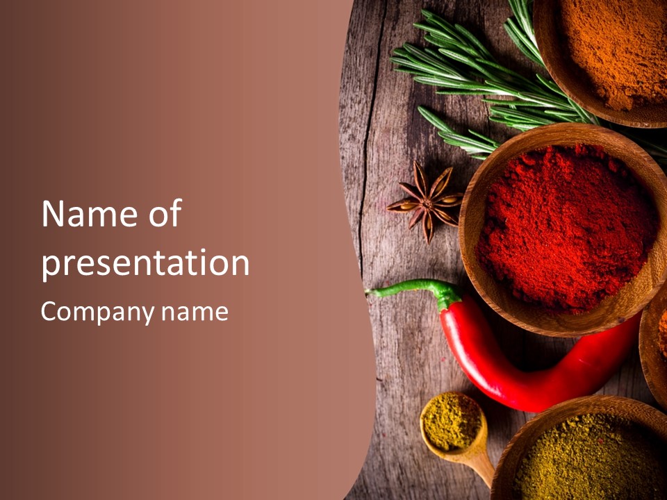 Spice Allspice Bio PowerPoint Template