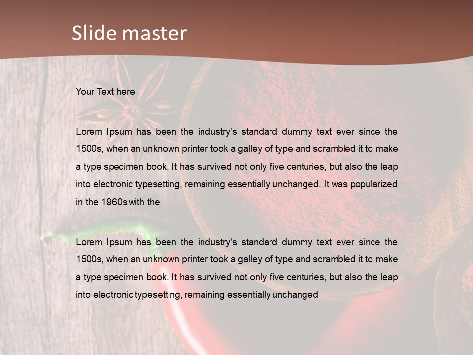 Spice Allspice Bio PowerPoint Template