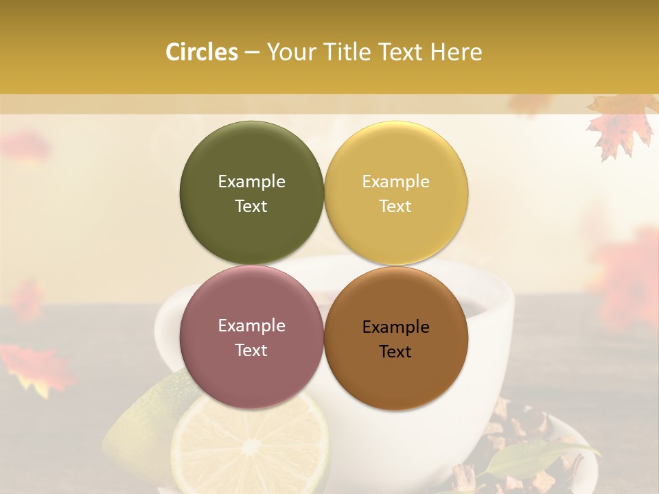 Table Background Yellow PowerPoint Template