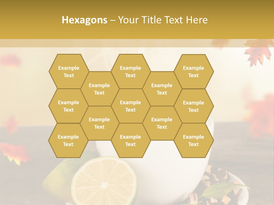 Table Background Yellow PowerPoint Template