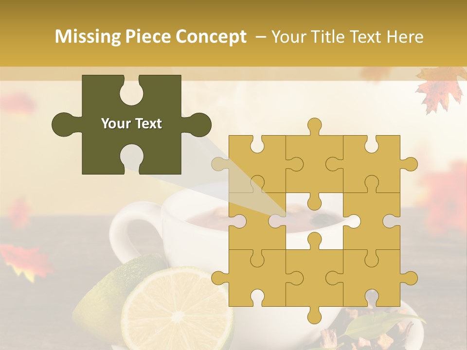 Table Background Yellow PowerPoint Template