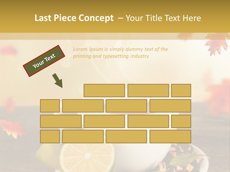 Table Background Yellow PowerPoint Template