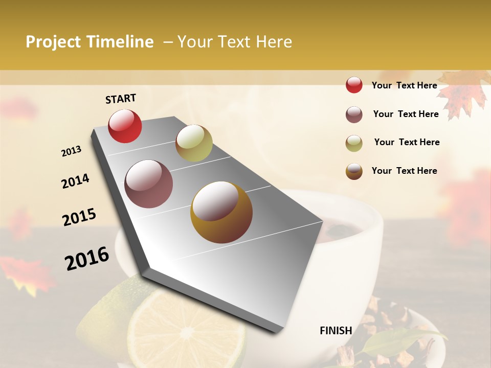 Table Background Yellow PowerPoint Template