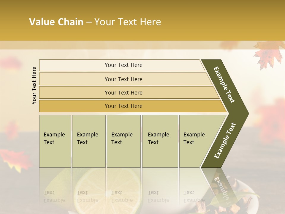 Table Background Yellow PowerPoint Template