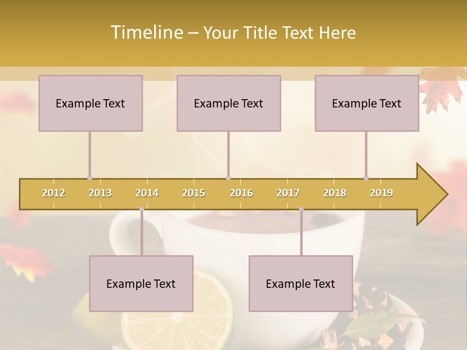 Table Background Yellow PowerPoint Template