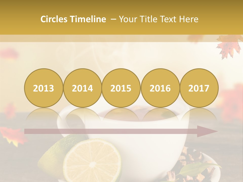 Table Background Yellow PowerPoint Template