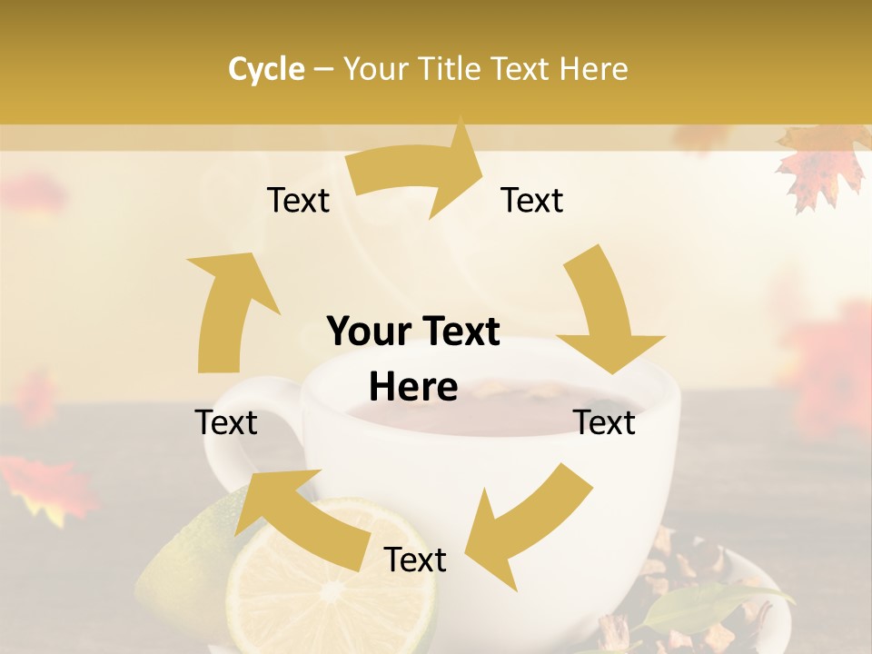 Table Background Yellow PowerPoint Template