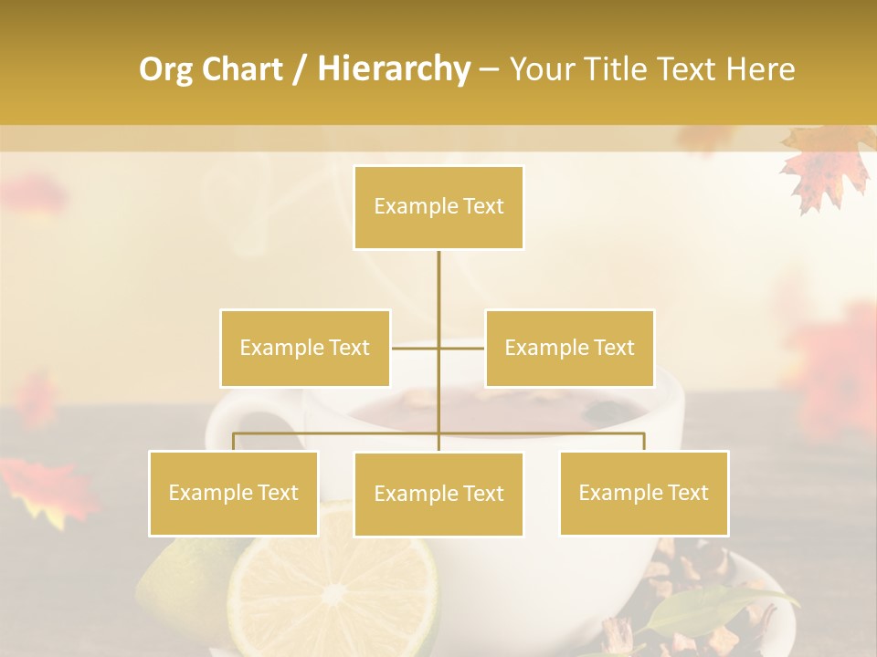 Table Background Yellow PowerPoint Template