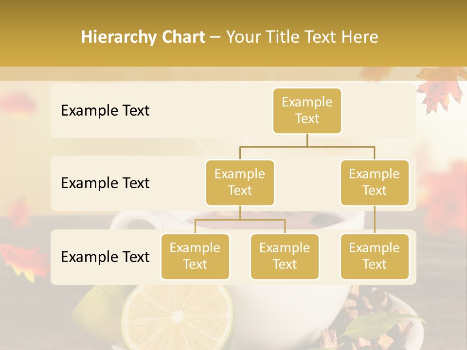Table Background Yellow PowerPoint Template