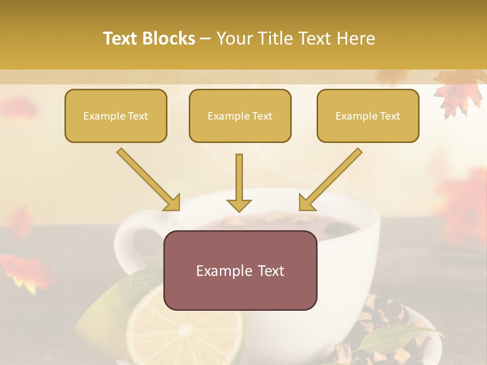 Table Background Yellow PowerPoint Template