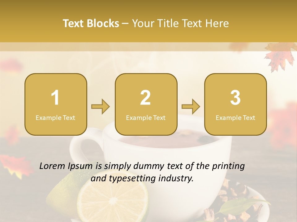 Table Background Yellow PowerPoint Template