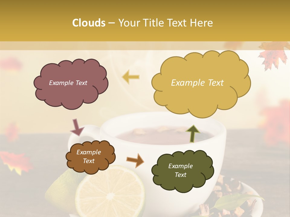 Table Background Yellow PowerPoint Template