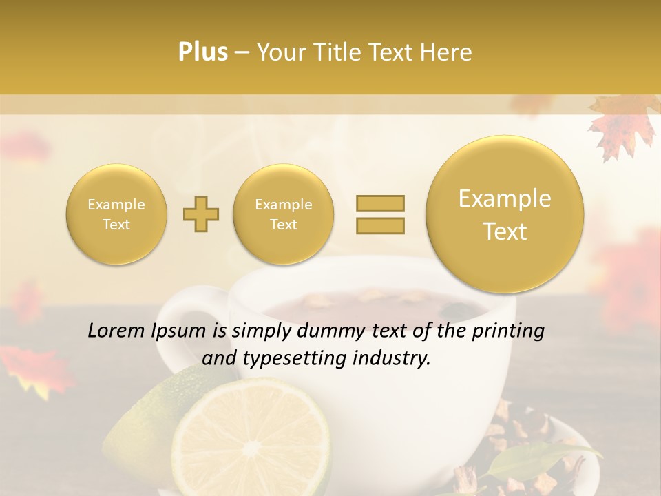 Table Background Yellow PowerPoint Template
