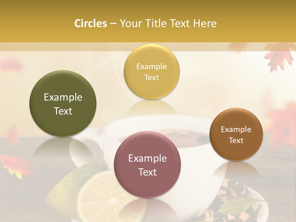 Table Background Yellow PowerPoint Template