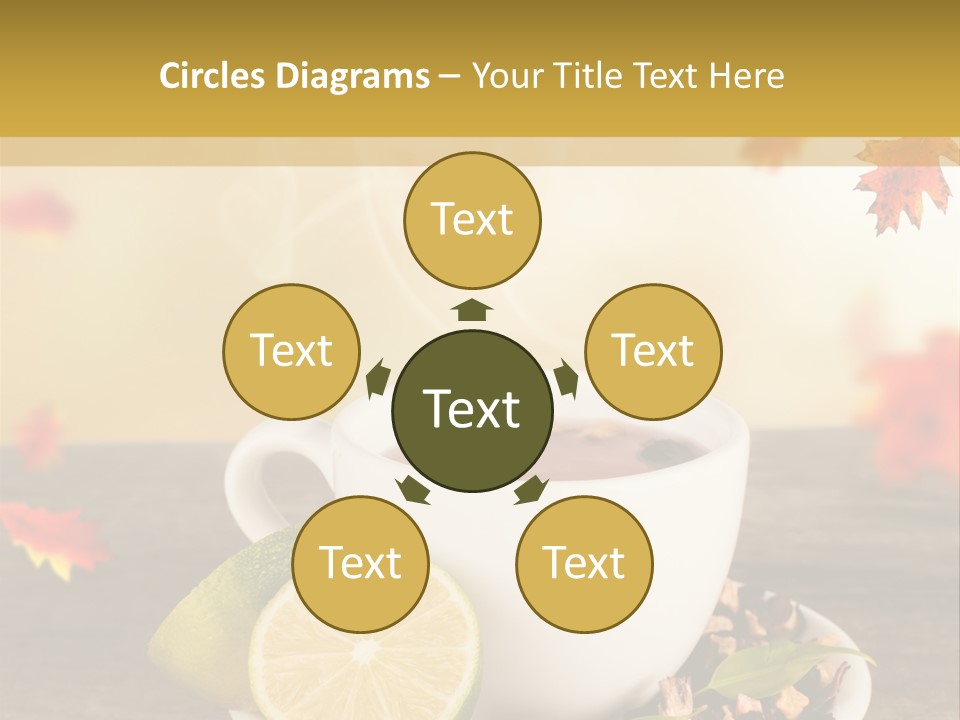 Table Background Yellow PowerPoint Template