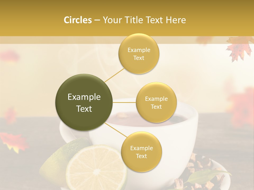 Table Background Yellow PowerPoint Template