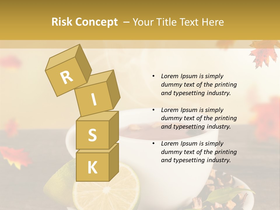 Table Background Yellow PowerPoint Template
