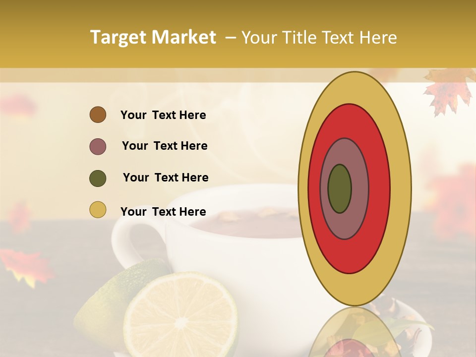 Table Background Yellow PowerPoint Template