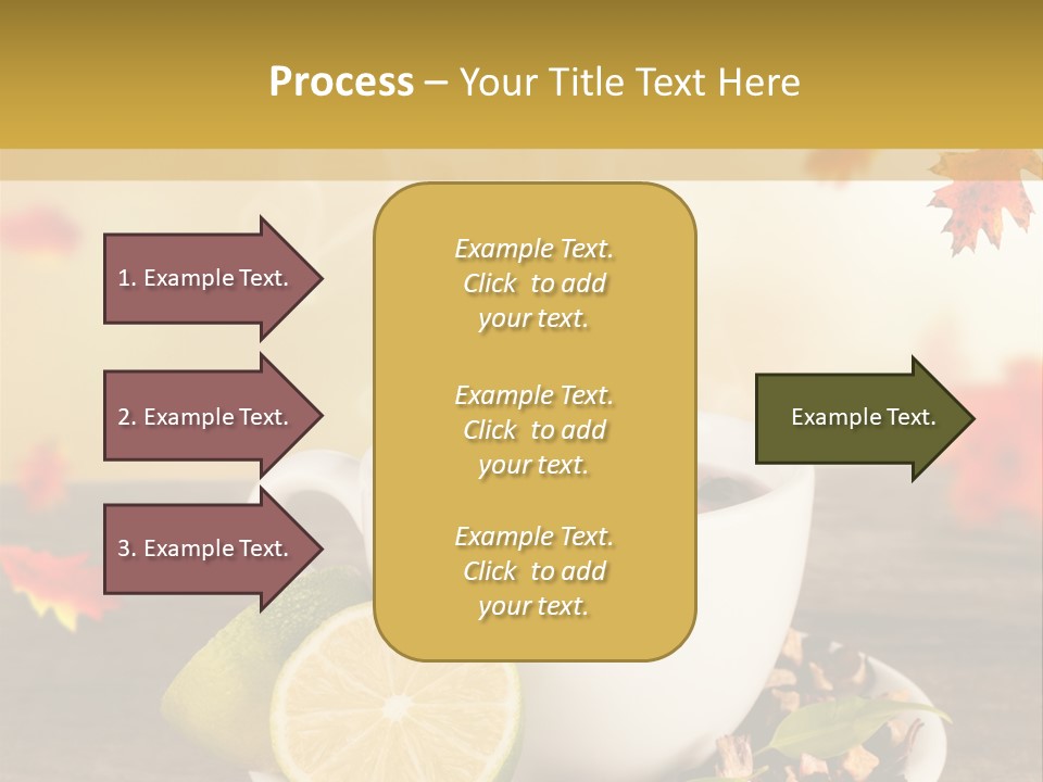 Table Background Yellow PowerPoint Template