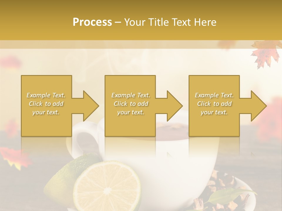 Table Background Yellow PowerPoint Template