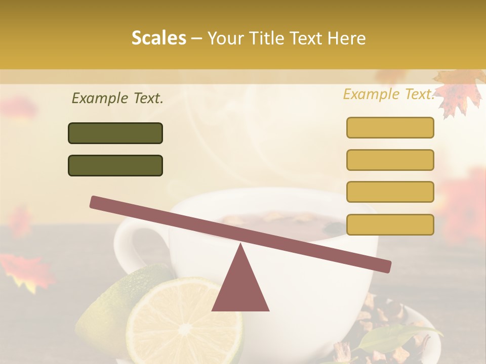 Table Background Yellow PowerPoint Template