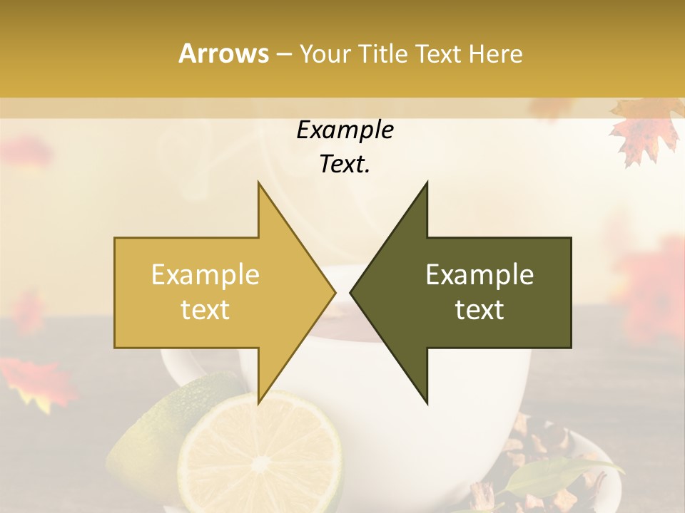 Table Background Yellow PowerPoint Template