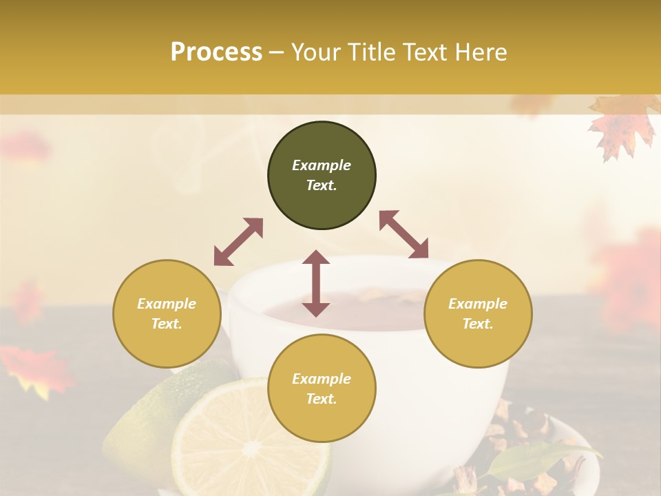 Table Background Yellow PowerPoint Template