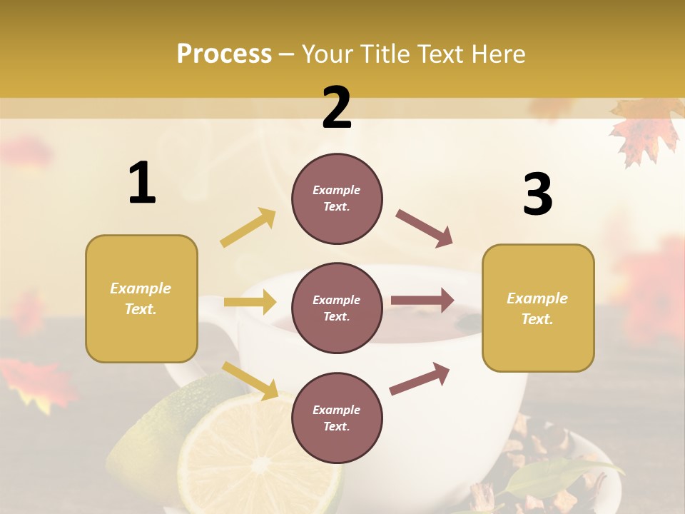 Table Background Yellow PowerPoint Template