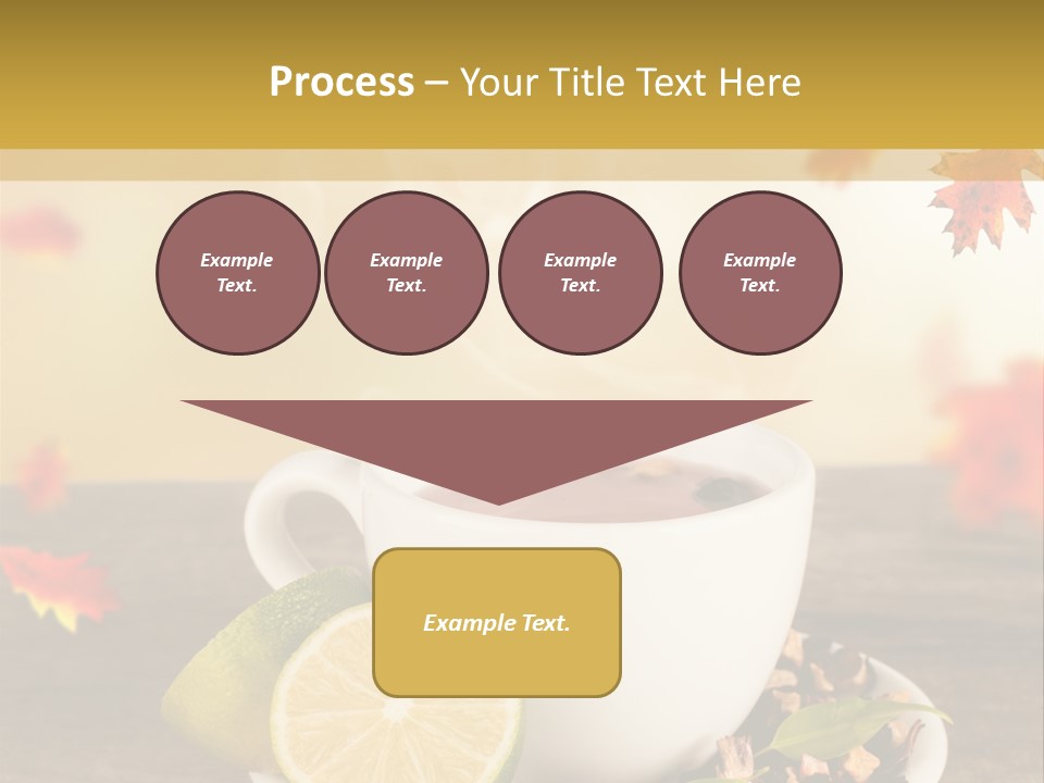 Table Background Yellow PowerPoint Template