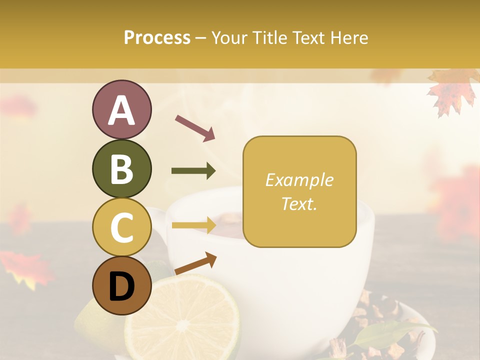 Table Background Yellow PowerPoint Template