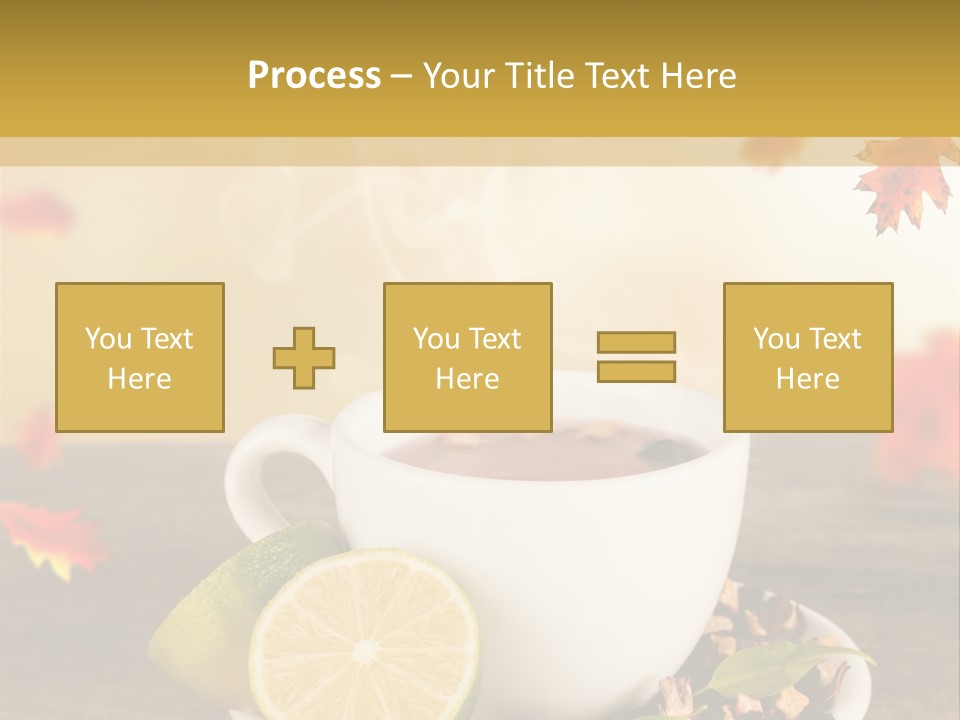 Table Background Yellow PowerPoint Template