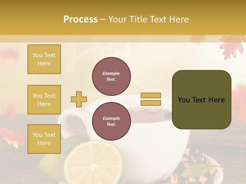 Table Background Yellow PowerPoint Template