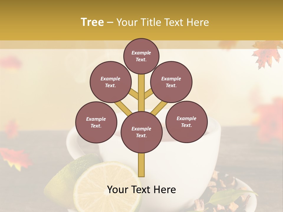 Table Background Yellow PowerPoint Template