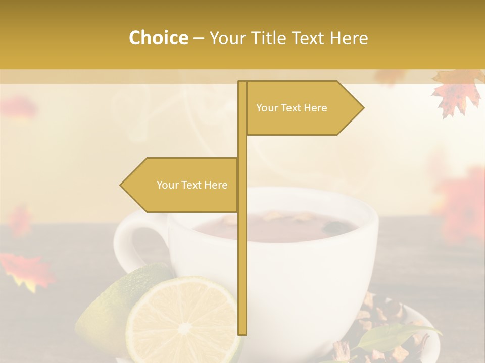 Table Background Yellow PowerPoint Template