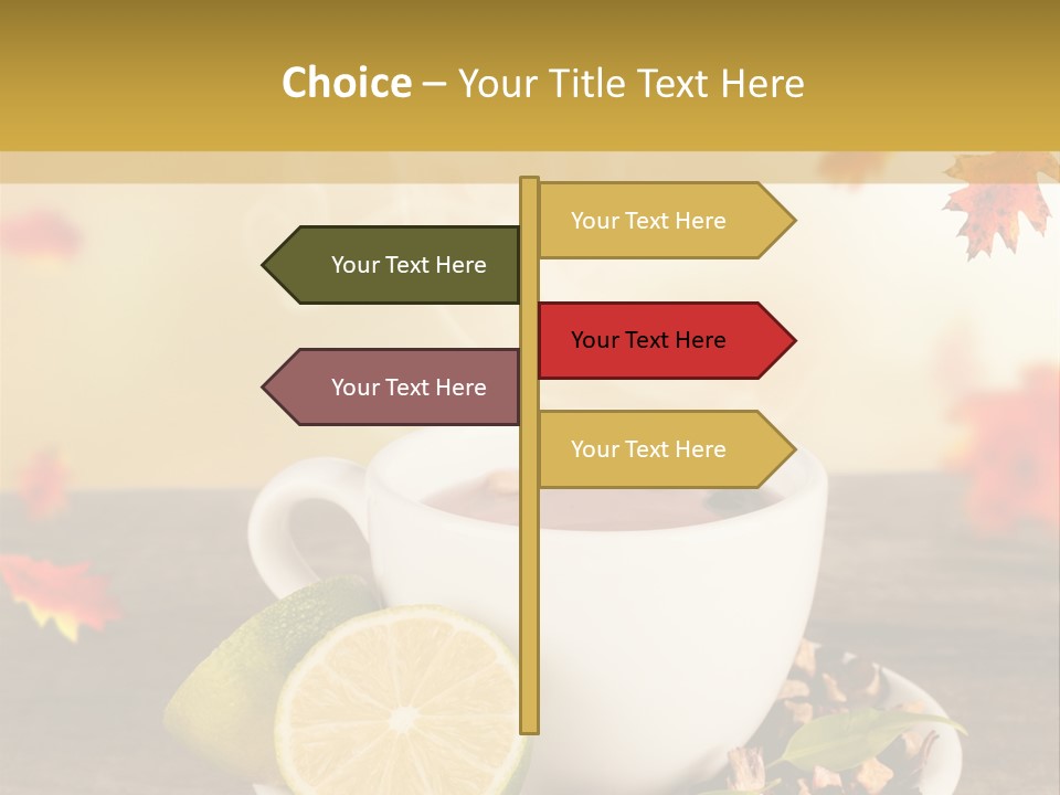 Table Background Yellow PowerPoint Template